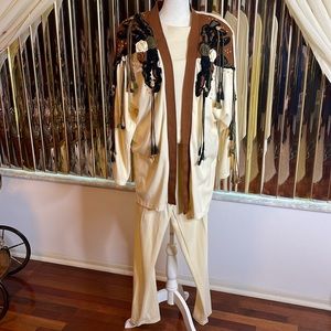 Beige PAT & JANET 3-piece Matching Leggings Set, size S